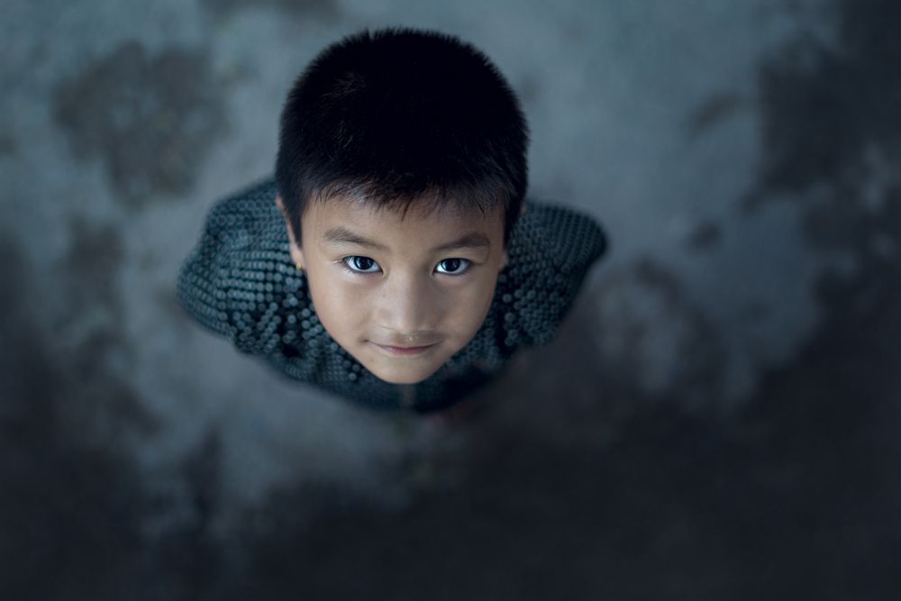 different faces and characters of children around the world