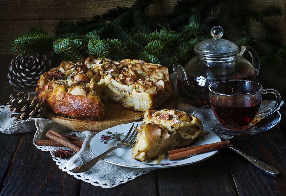 Пирог-\"Яблочная роза\"