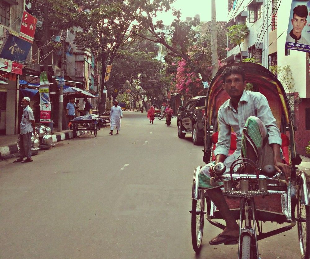 A cool rickshaw-puller from Dhaka