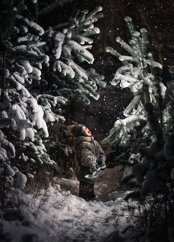 Когда снежинки были большими