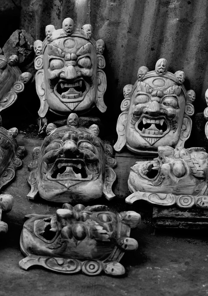 Wooden mask before coloring taken in 2018 ( camera default dated 2012 )