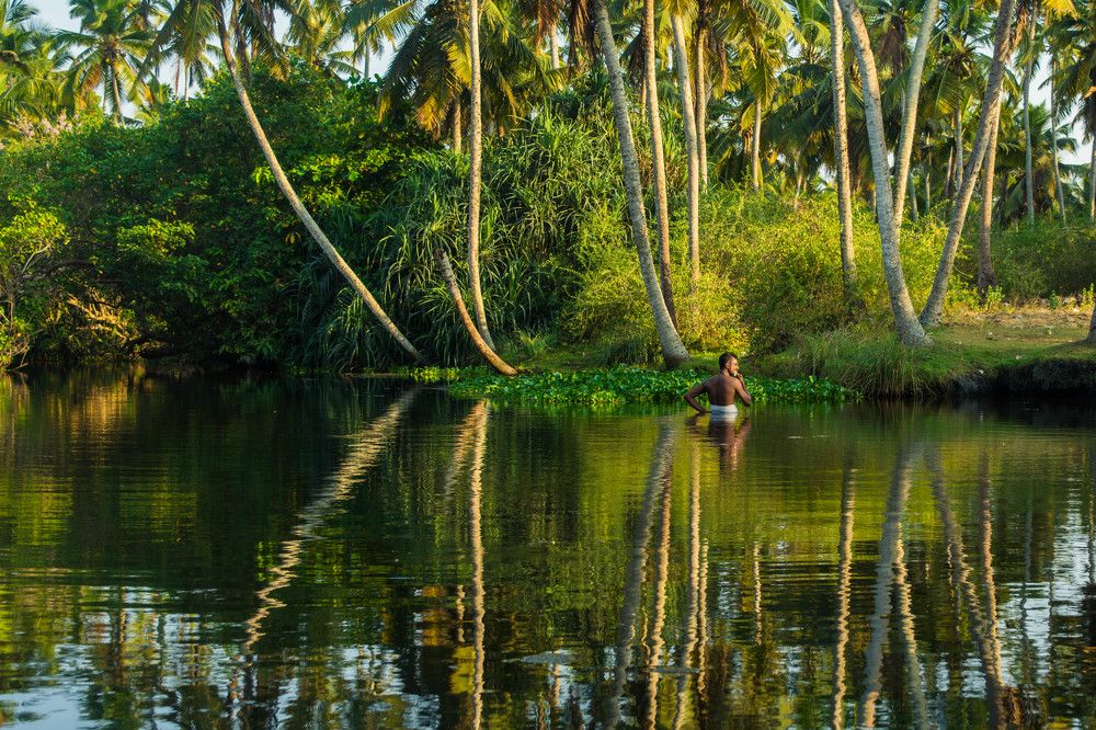 In the lap of nature