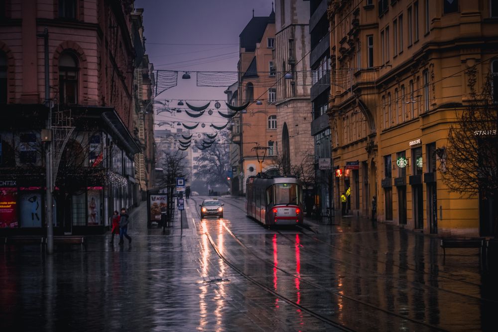 Дождь в Брно