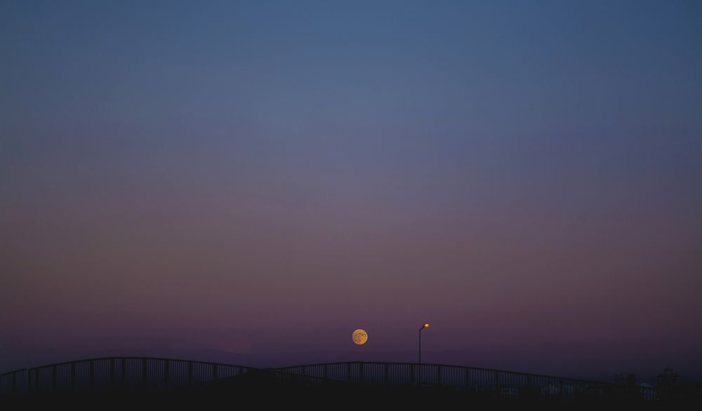 Moon over the bridge