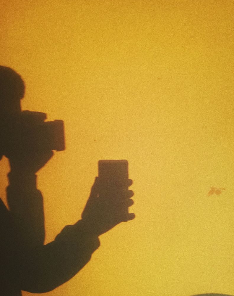 Sunset light make shadow