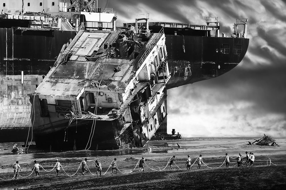 Ship graveyard in Chittagong, Bangladesh