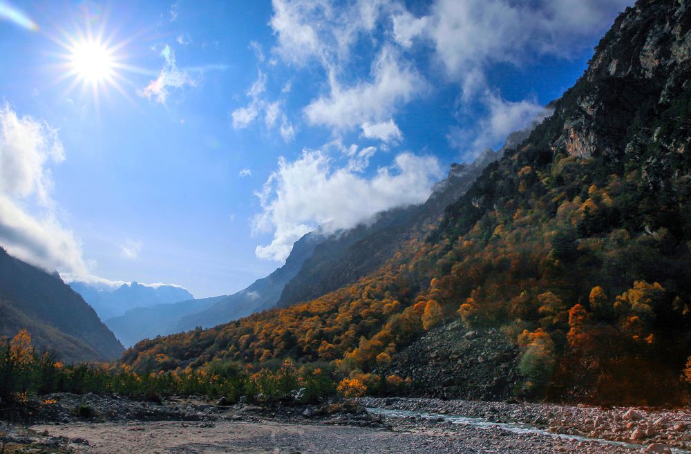 Черекское ущелье..