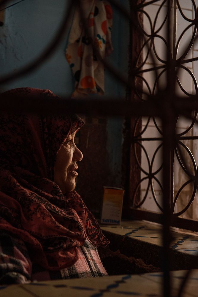 Ticket seller to the sauna in Marrakech.
