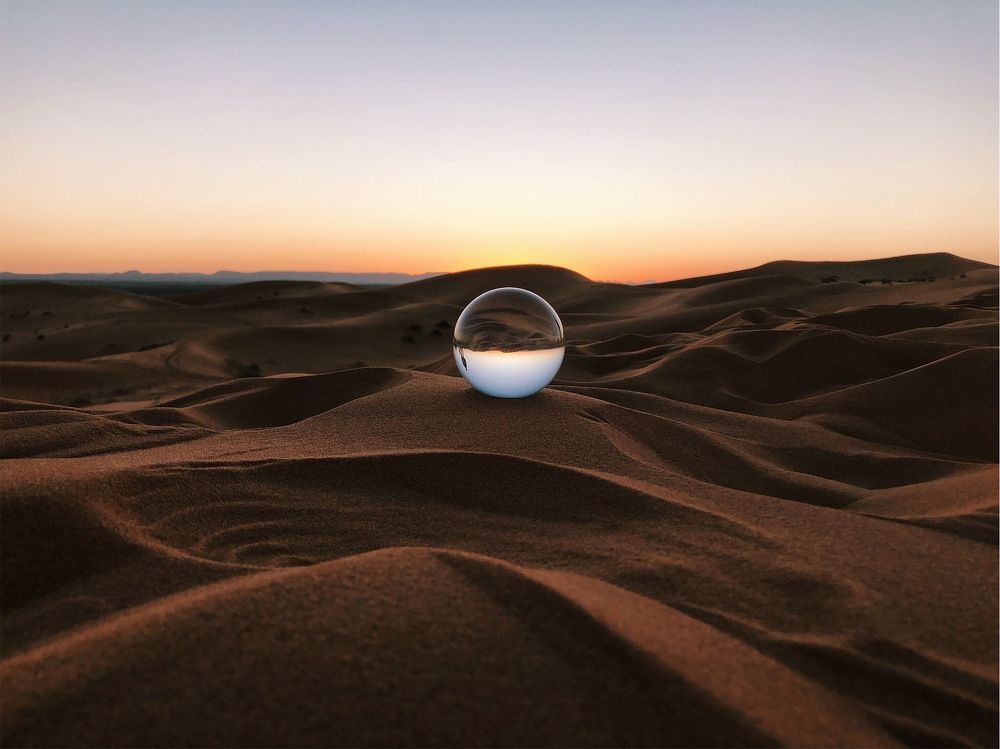Sunset in the Sahara
