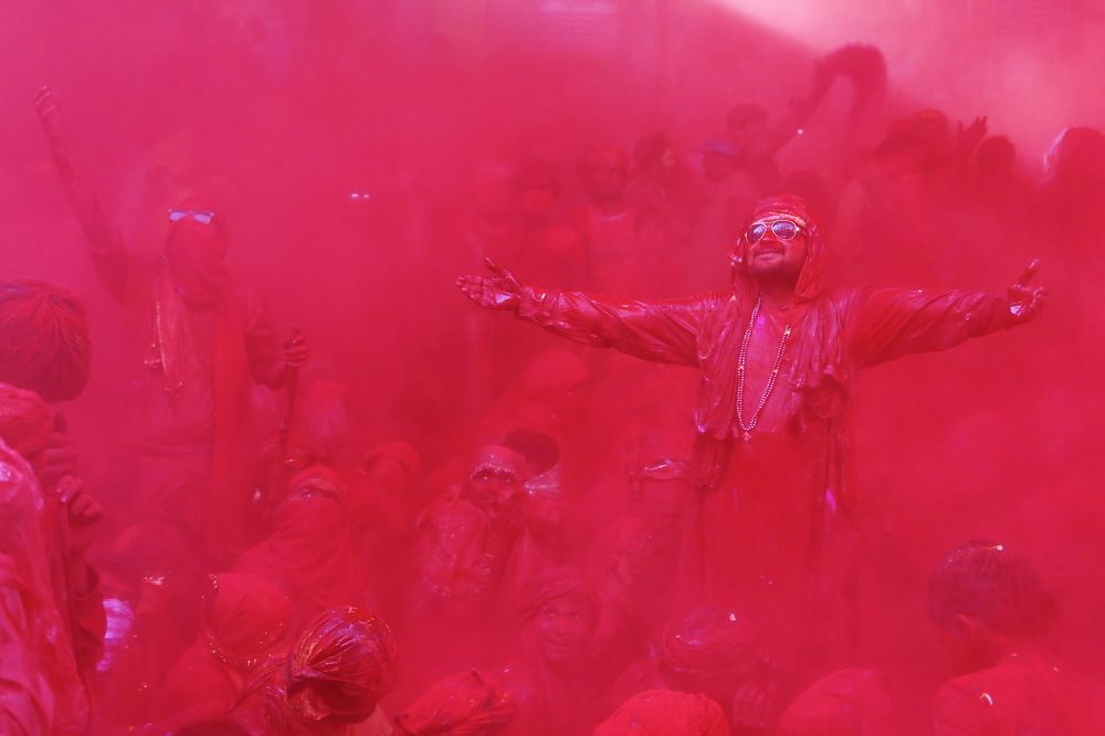 Holi in Mathura