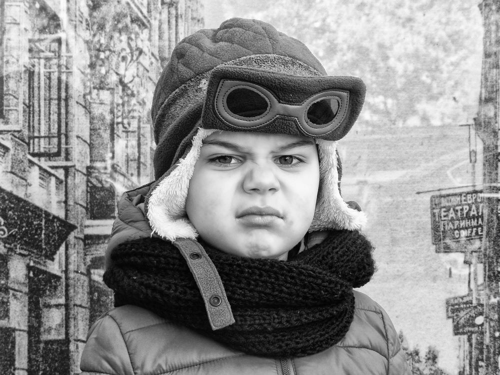 Disgusting on baby face