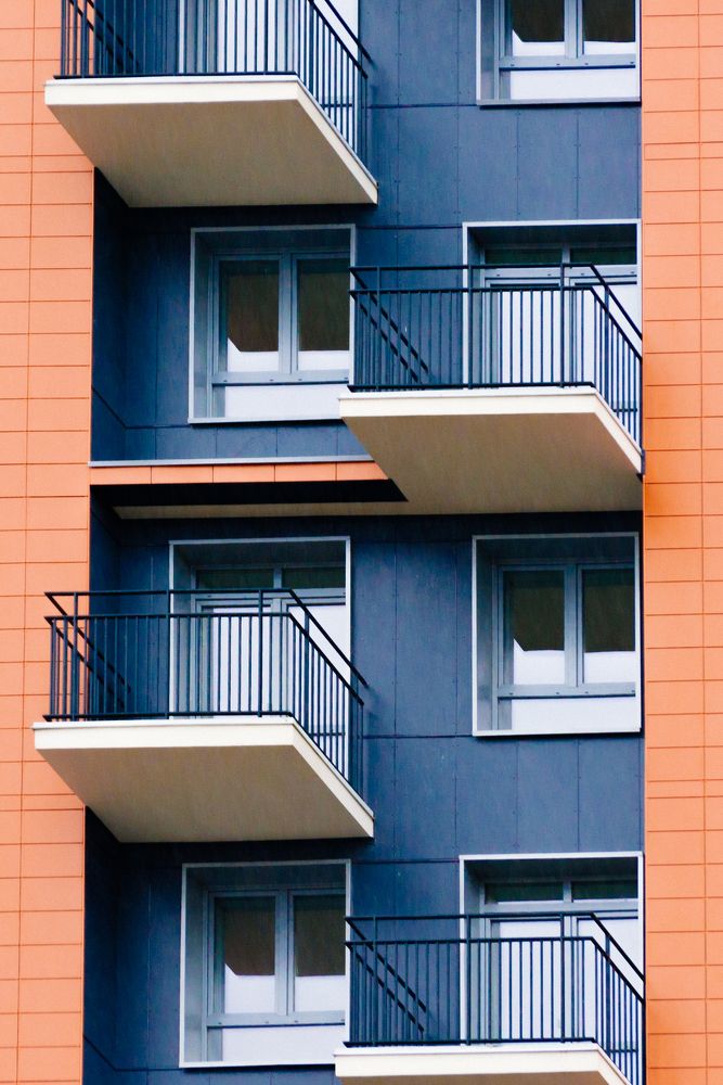 Windows and balconies