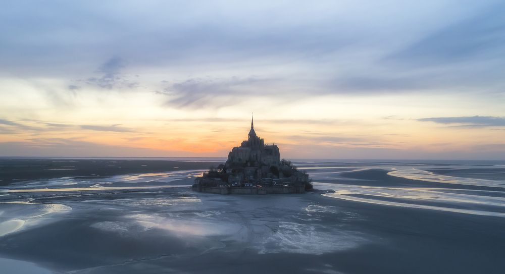 Sunset at Le Mont-Saint-Michel