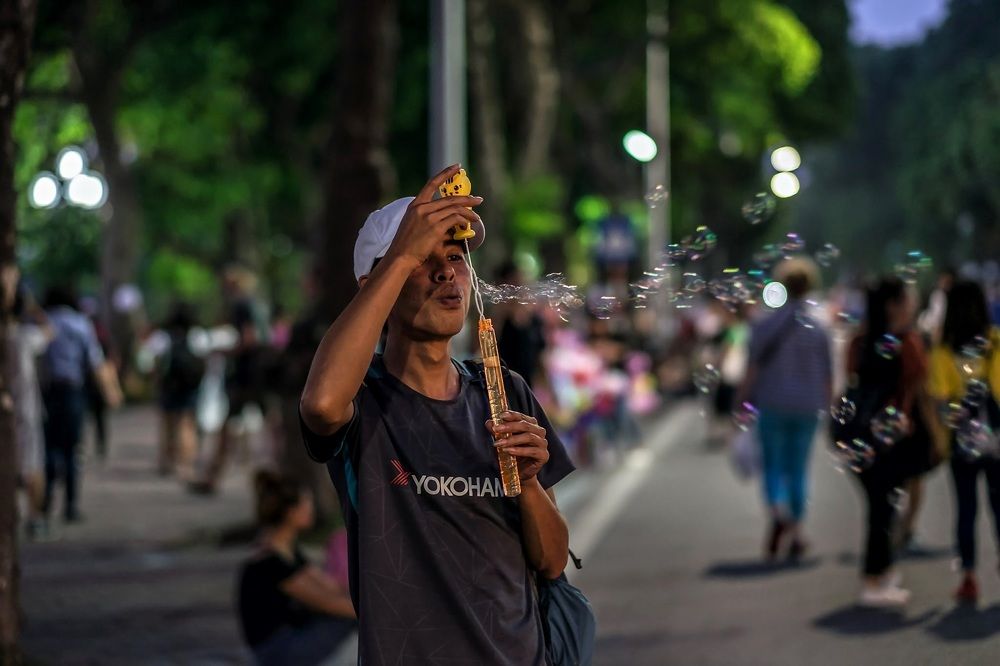 Волшебник с пузырями