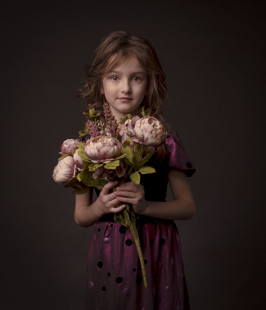 Girl with Flowers