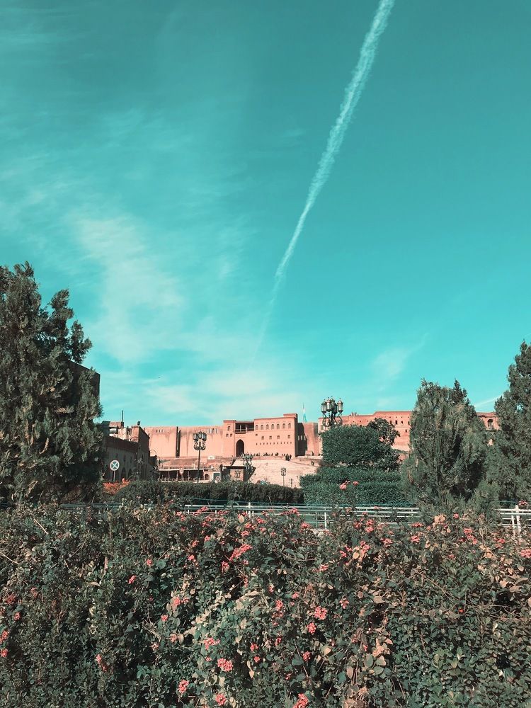 the castle with green Nature