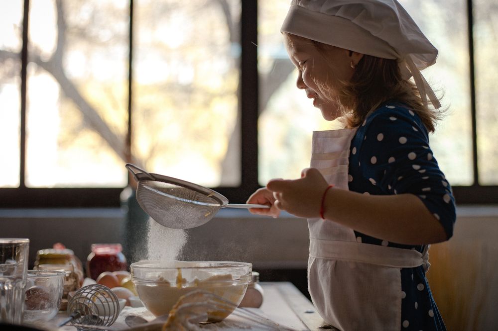 Sophia in the kitchen