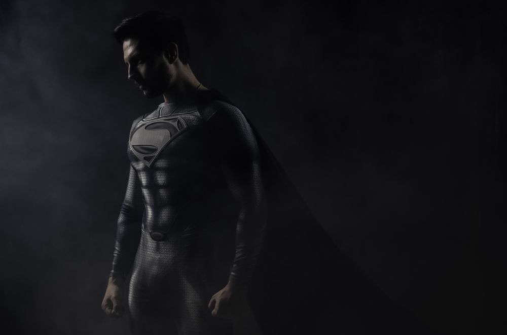 Superman in black