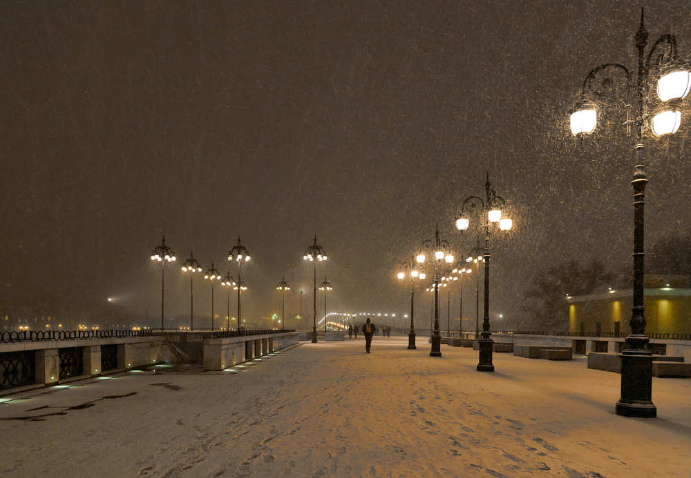 Метель на мосту