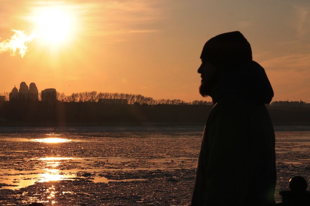 Закат на Амуре