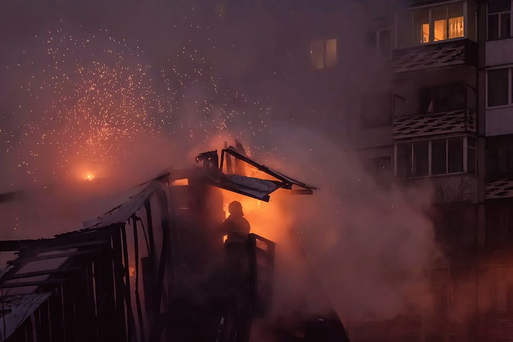 Пожар в ночи