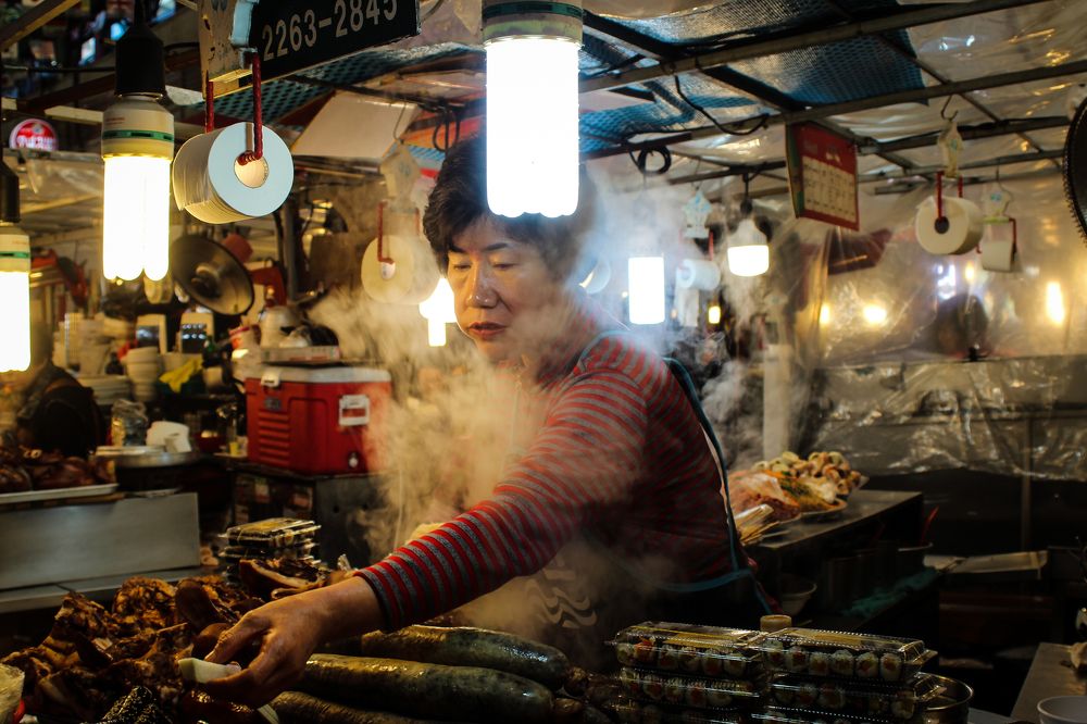 Food market in Seoul