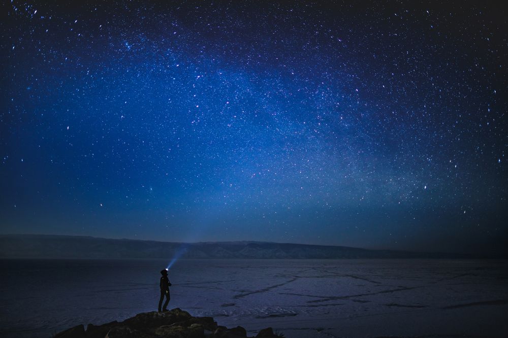 Звездное небо над Байкалом