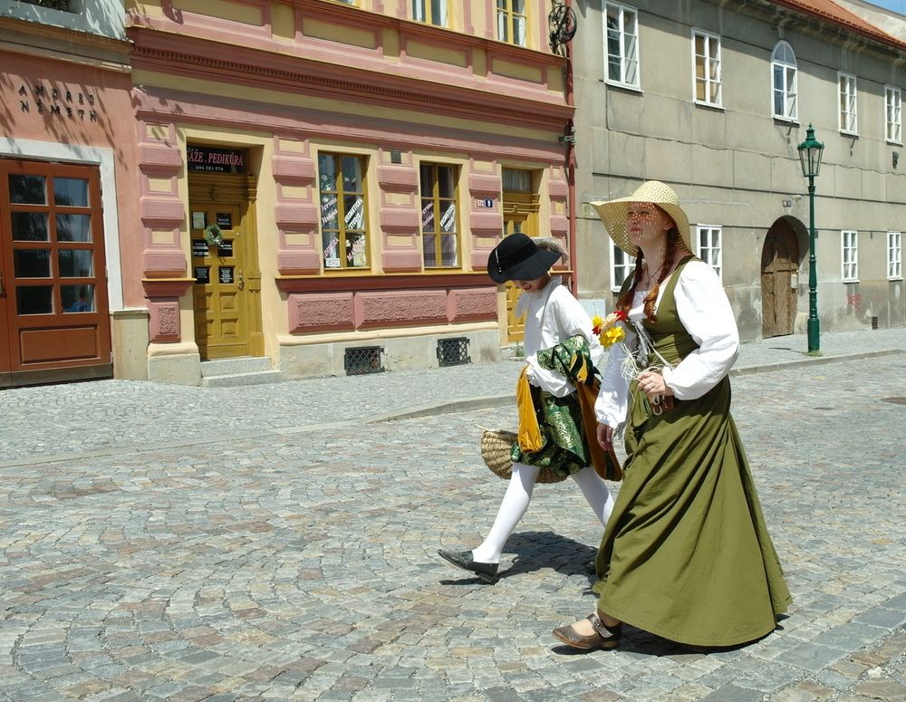 На прогулке