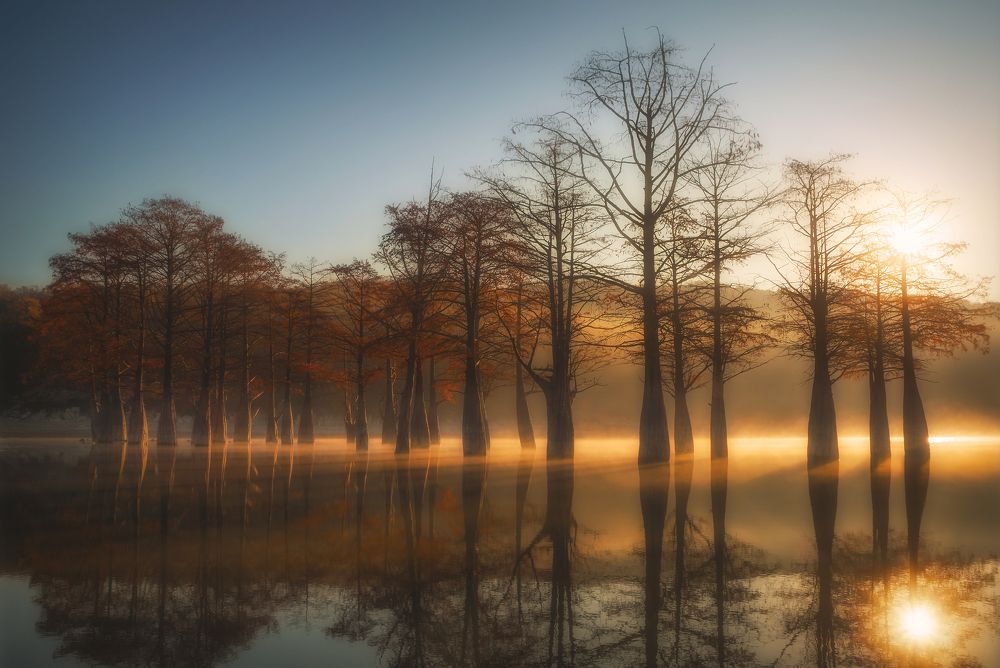 Рассвет на озере