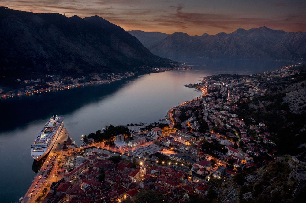 Классический вид на Котор
