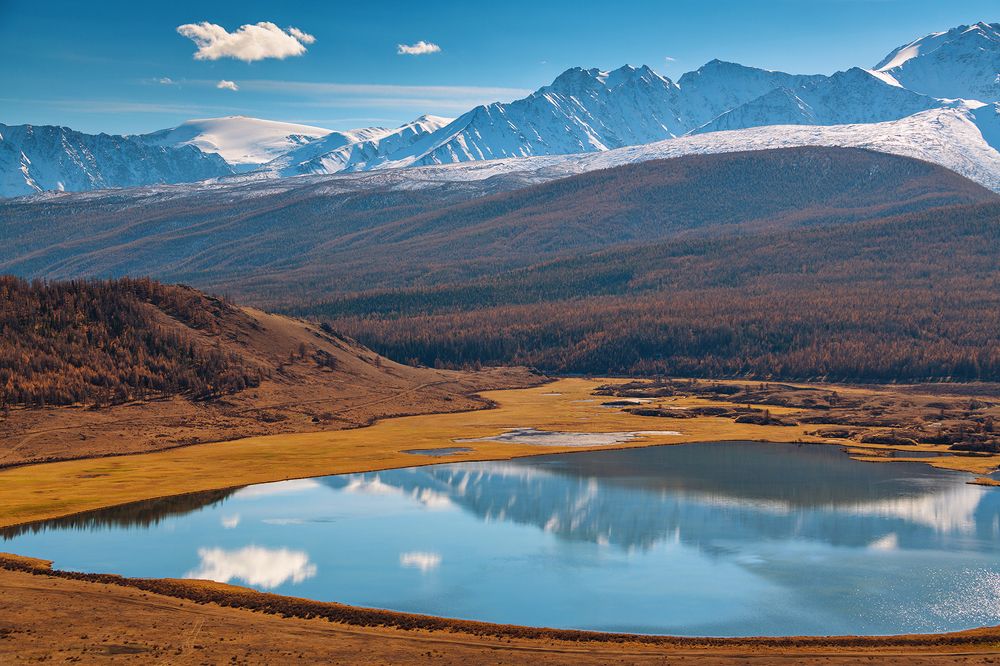 Осеннее озеро Джангысколь