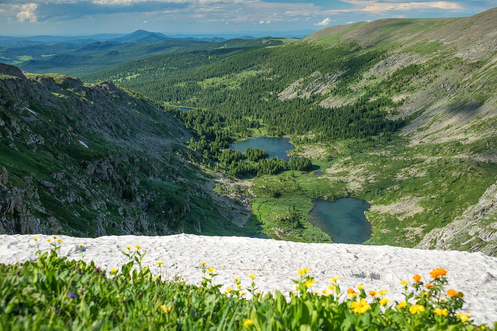 Каракольские озёра, лето.