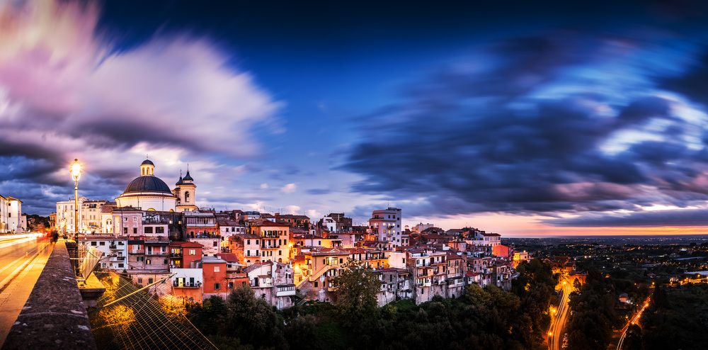 Ariccia's blue hour