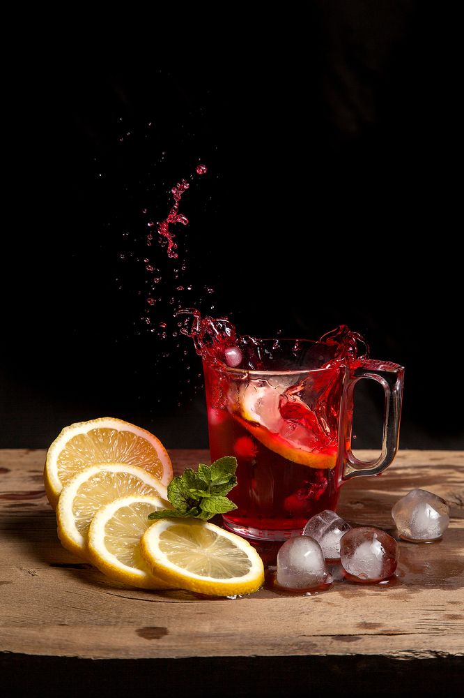 Hibiscus cold tea