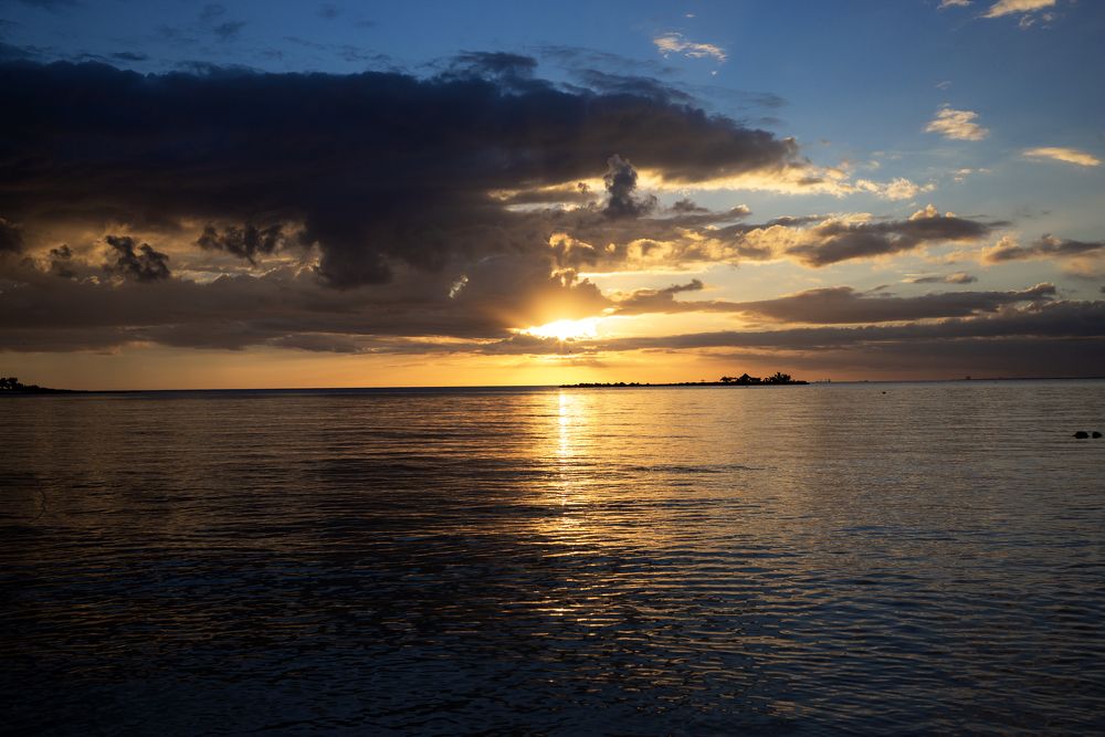 Dominican Republic - Sunset on the beach.