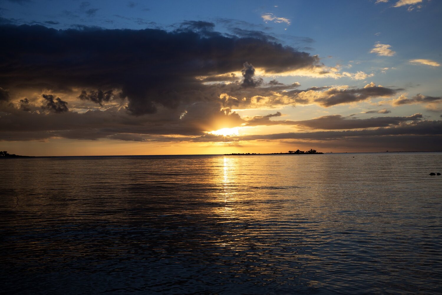 Dominican Republic - Sunset on the beach.