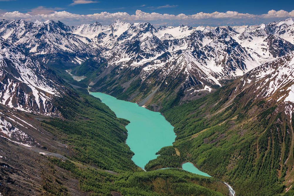 Кучерлинское озеро с высоты птичьего полёта