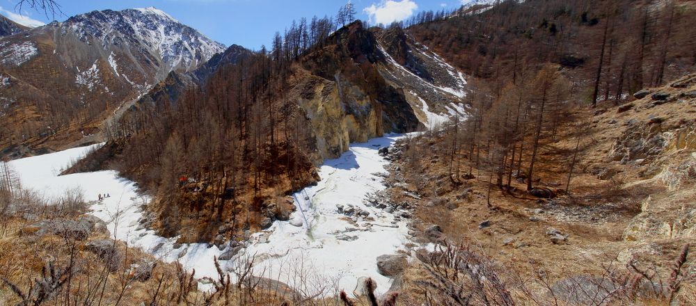 Панорама ущелья Белого Иркута