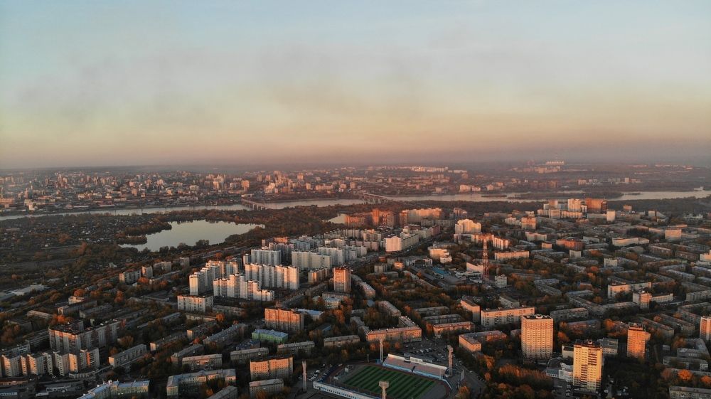 Дым на закате