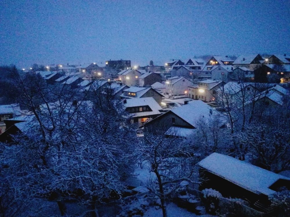 Evening Lights in the Village