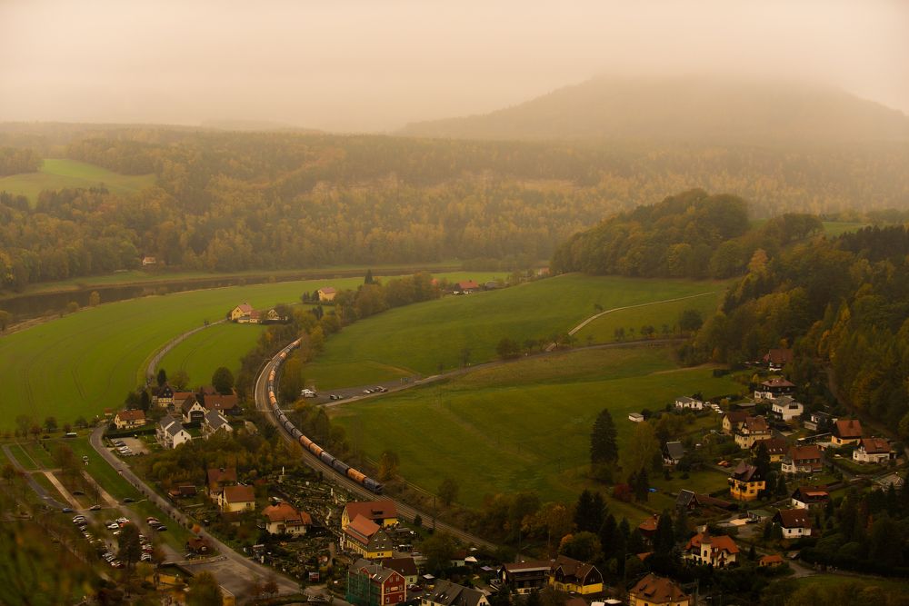 Утро в Саксонской Швейцарии