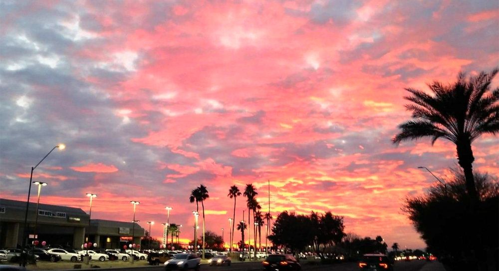 Urban sunset..Phoenix night