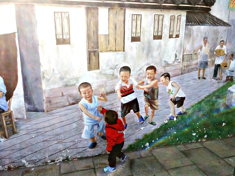 Child and Mural