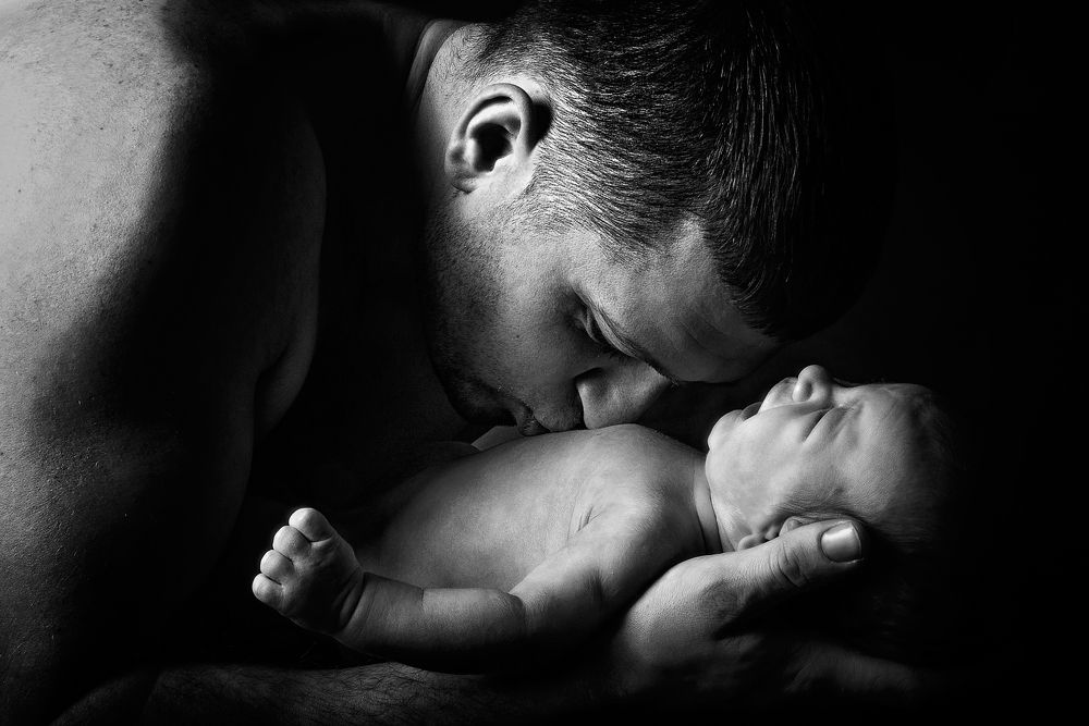 Портрет папы с сыном