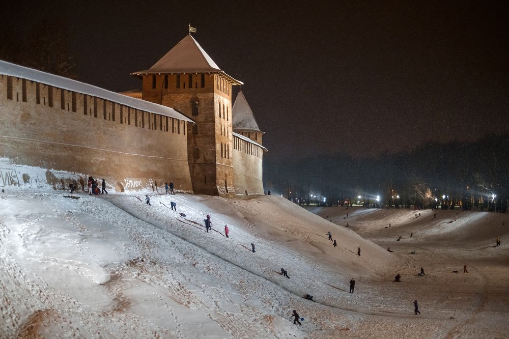 Зимние забавы под стенами Детинца