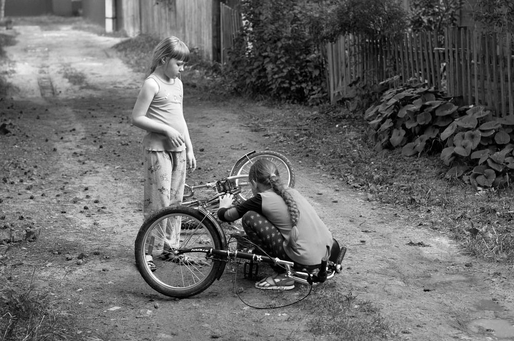 Велосипедистки