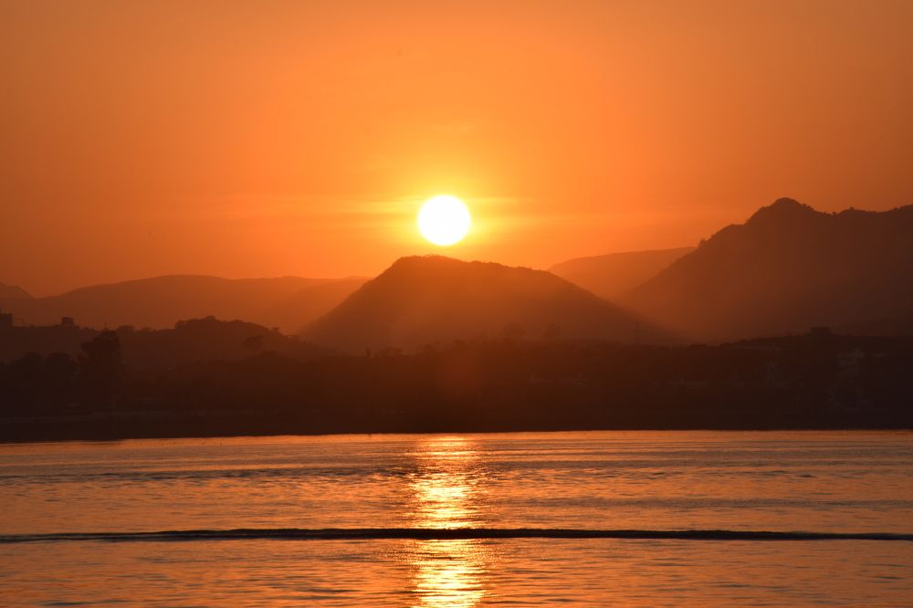 sun set - lake view Udaipur