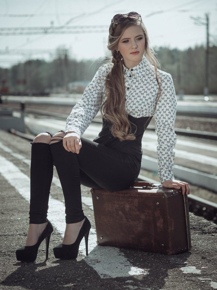 На перроне...