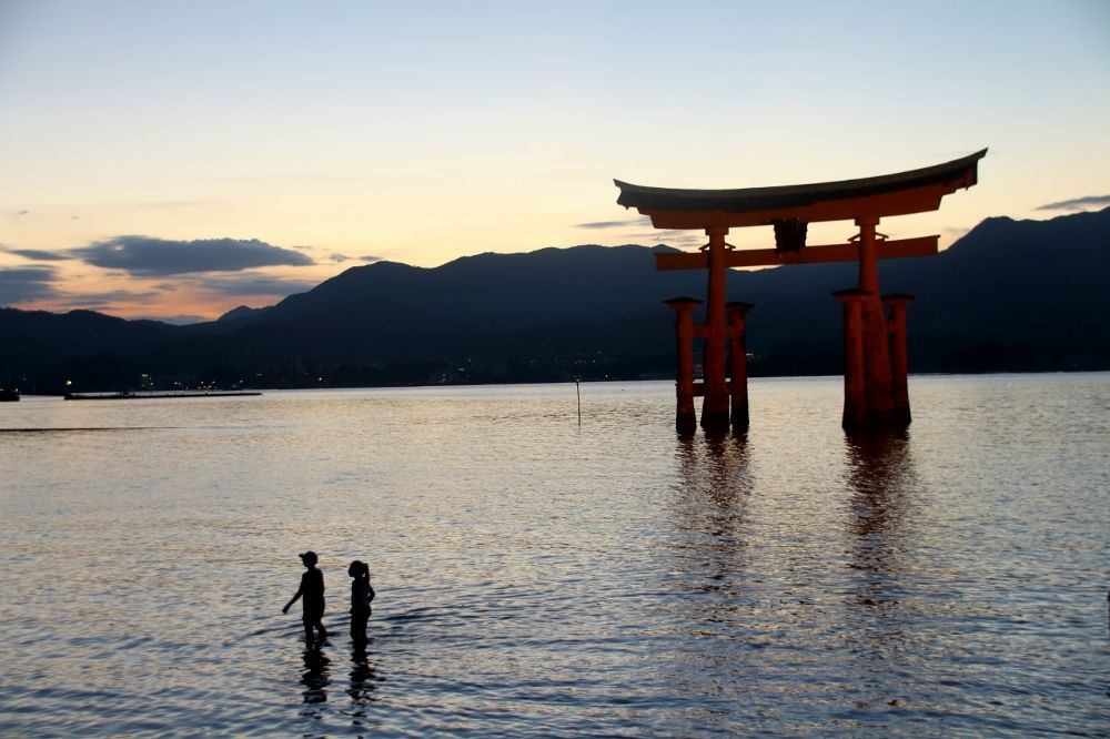 Sunset in Miyajima Island