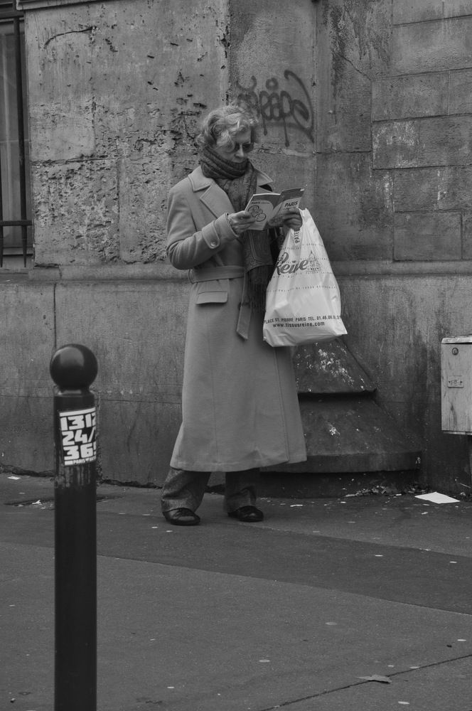 Lady reading Paris